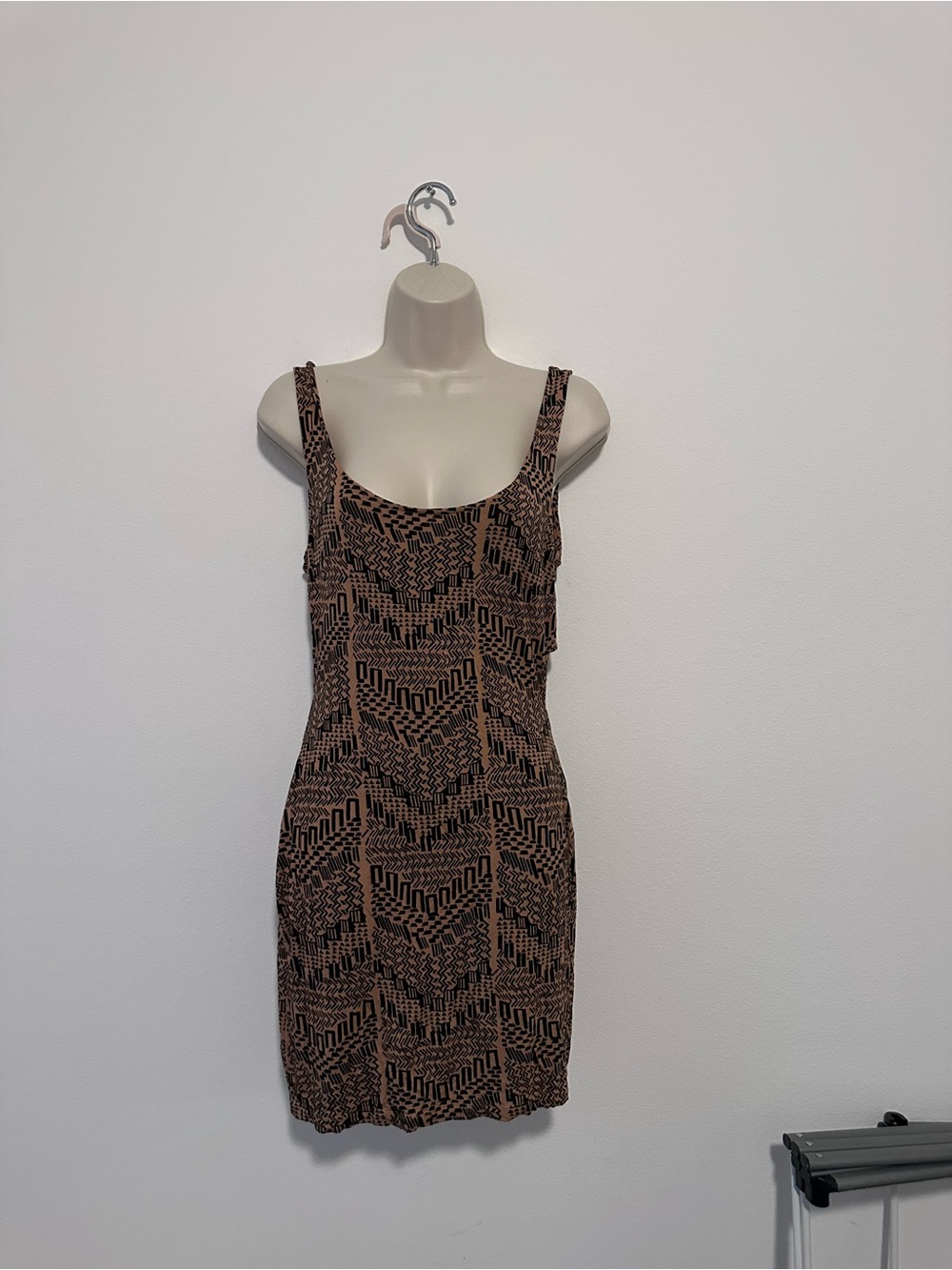 Dolce Vita Brown & Black Patterned Mini Dress